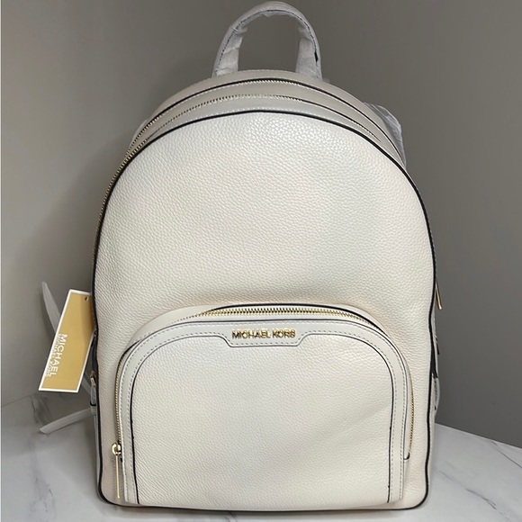 Michael Kors Jaycee Large Leather Backpack - Picture 1 of 8